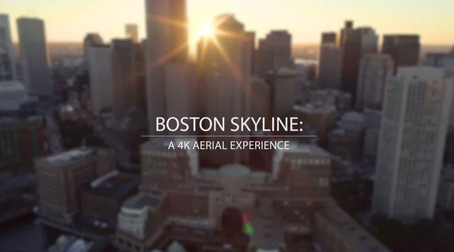 Boston Skyline: A 4K Aerial Experience